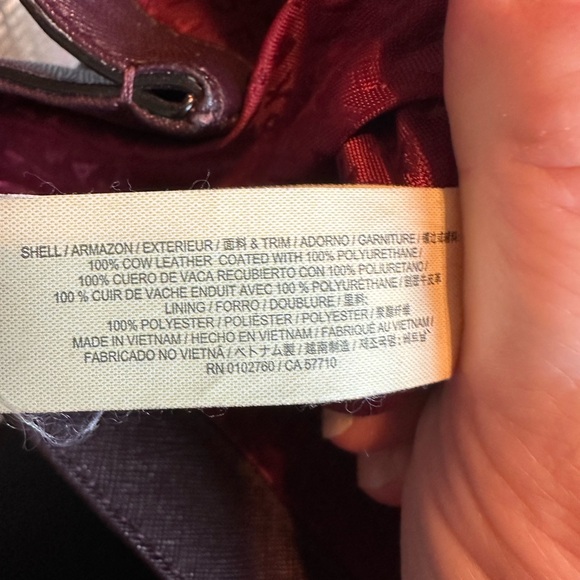 Kate Spade Purple Leather Tote Bag Elegant Design - Picture 10 of 11